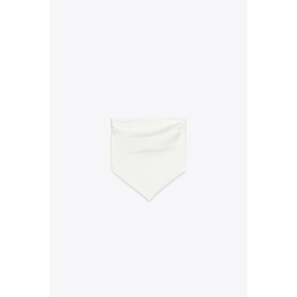 ZARA SATIN EFFECT HANKY TOP - Picture 7 of 9